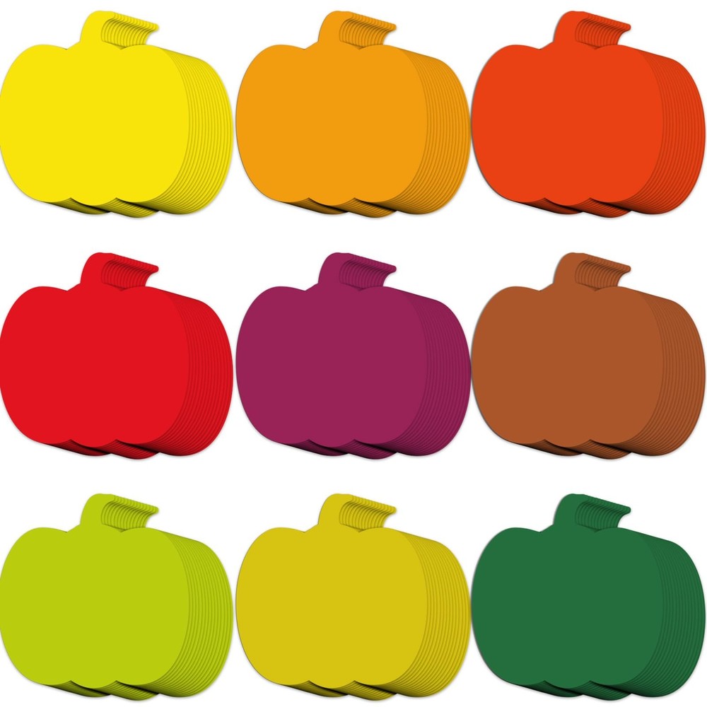 108 PCS 3.5 Inch Pumpkin Cutouts Bulletin Board Fall Autumn Thanksgiving Decor
