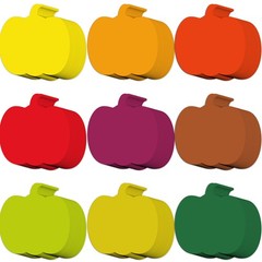 108 PCS 3.5 Inch Pumpkin Cutouts Bulletin Board Fall Autumn Thanksgiving Decor