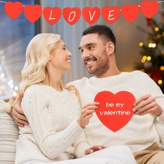 72 PCS Large Red Heart Paper Cutouts 5.9×5.9 Inch Valentine Day Craft Decor