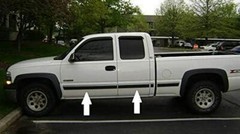 Replacement Chrome Side Body Trim Molding for 1999-2006 Chevy Silverado Tahoe
