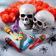 Civaner 12 Pcs Mini Fiesta Maracas for Adults Cinco De Mayo Maracas Mexican D…