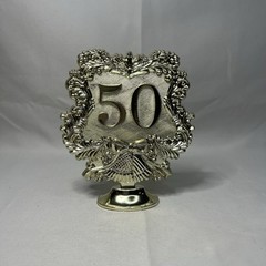 50th Anniversary Hallmark Party Decoration Vintage Gold Lightweight Celebration