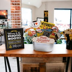 Retirement Photo Booth Props – 41-pc Photobooth Kit with 8 x 10-Inch Sign, 60…