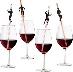 36 Pcs Bachelorette Straws, Funny Male Dancer Drinking Straws for Bachelorette