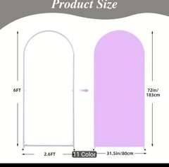 1pc 6ft Beautiful And Atmospheric Party Decoration Arch Support Fabric ( Cover
