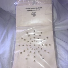 10Pcs White Paper Luminary Bag Sun Flame Resistant Candle Bags for Party