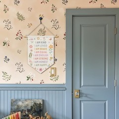 Positive Affirmations Wall Decor, Girl Nursery Decor, Pastel Floral Wall Hang…
