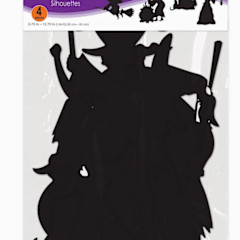 Witch Silhouettes, 8¾»-12¾», 4 Pkg