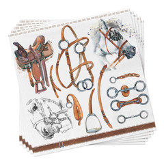 Horse Napkins EQUESTRIAN SET 20 Cocktail Napkins Decoupage Animals Paper Napkins