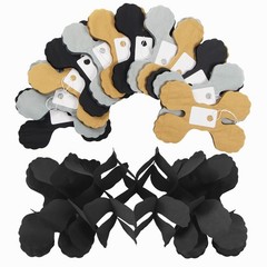 Black-Gold Silver Party-Decorations Streamers Garland – 157Ft Graduation Four…