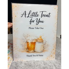 Baby Shower Table Signs 2pc Coffee Bar Brewing A Little Treat For You Decor