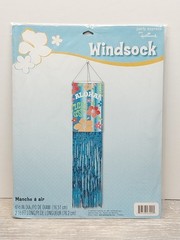 Luau Party Decor Windsock NEW Sealed Tiki Hawaiian Aloha BBQ Yard LOT OF 6 PCS