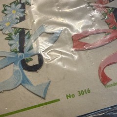 Vintage HONEYCOMB MOBILE Flower Parasol Jali Denmark Baby Shower