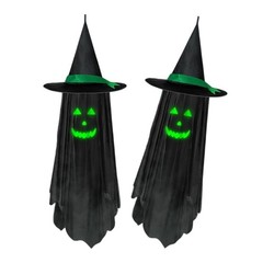 Halloween Fabric Specter With Light Outdoor Hanging Decoration For Themed