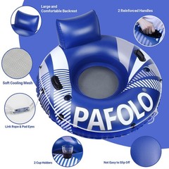Pool Float Adult, Inflatable Float Tube, 53″ River Tubes for Floating Heavy D…