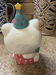 Hello Kitty Polka Dot Birthday Keepsake Sanrio Clayworks Figurine