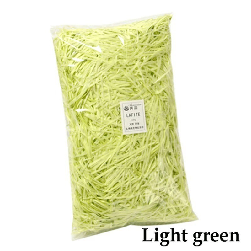 100g Colorful Crinkle Paper Shred Raffia Gift Box Filler Wedding Party Decor