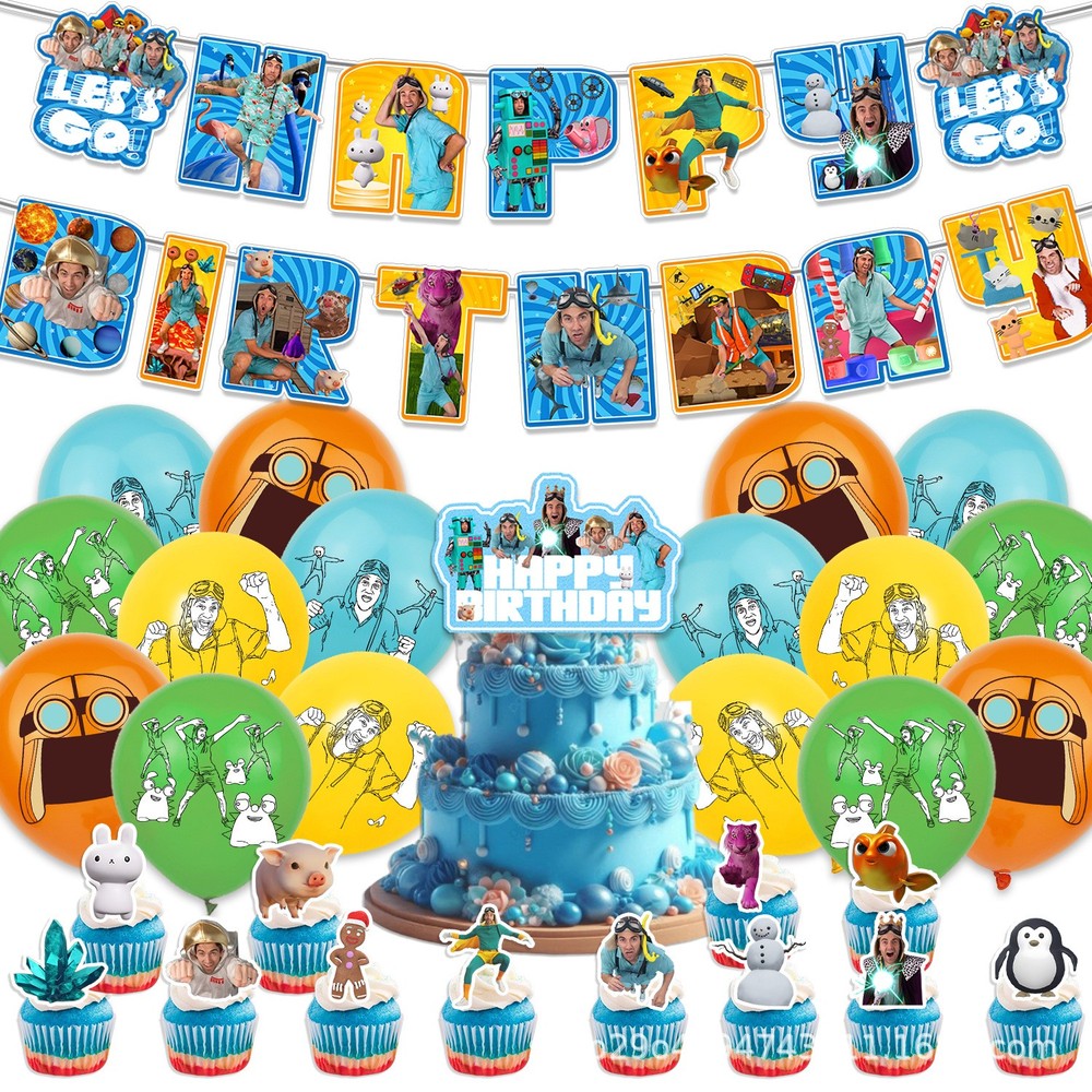 Danny Go Birthday Party Decorations Set Balloons Cake Toppers Banner Supplies