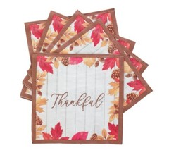 Thanksgiving Dinner Party Supplies 12 Guests Paper Plates Napkins Tablecover