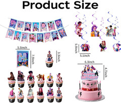 Anime Party Decorations, Cartoon Happy Birthday Decorations, Banner Suit, Includ