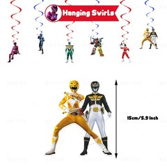 Mighty Morphin Power Rangers Birthday Party Decor Supplies Balloons Banner Kids