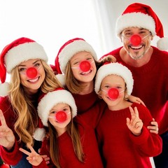 72 Pcs Light-Up Red Clown Noses – Circus Costume Accessories, Party Supplies, Co