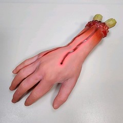 Hand Prop Haunted House Bloody Body Fake Human Arm Hands Decoration