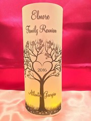 10 Personalized Family Reunion Vellum Luminaries Table Centerpieces Decoration A