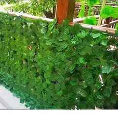 3M Artificial Green Leaf Fence Panel Faux Privacy Screen Garden Balcony Outdoor