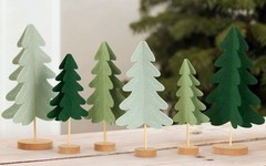 Christmas Table Decorations Christmas Tree Felt Centerpieces Modern Christmas…