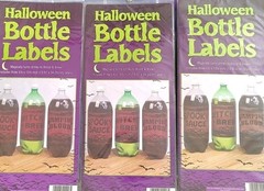 Halloween Soda Bottle Labels «Witches Brew» «Vampire Blood» «Spooky Sauce» PARTY