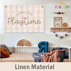 Long Live Playtime Banner Playroom Decor，Pink Playroom Decor for Girls Room, …