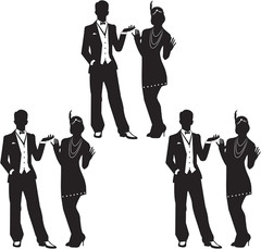 6-Piece Roaring 20’S Cutouts, Great Gatsby Party Decorations, 20’S Theme Décor,