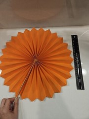 Seven Hanging Paper Fans Decoration Set for Weddings or Birthday – Pinwheels