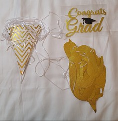 3pk New Congratulations Banner Congrats Grad Gold Party Decoration Home Decor