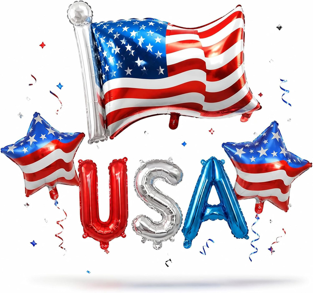 4Th of July Decorations – Patriotic Independence Day Decorations with Reusable R
