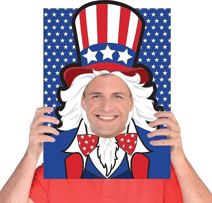 Amscan Uncle Sam Novelty Party Photo Prop, 22″ x 15.75″, 1 piece