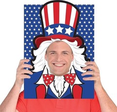 Amscan Uncle Sam Novelty Party Photo Prop, 22″ x 15.75″, 1 piece