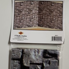 Beistle Instatheme Stone Wall Backdrop 30 ft Gray Plastic Halloween 00911
