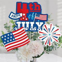 Big Dot of Happiness Firecracker 4Th of July – Party Centerpiece Sticks – Table