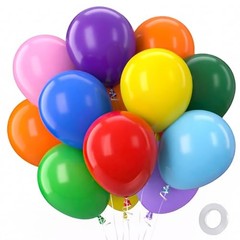 100 Pack 12 Inch Rainbow Latex Balloons Assorted Colors Party Decorations Arch