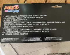 NEW Naruto Shippuden Customizable Happy Birthday Banner Kit Manga Anime