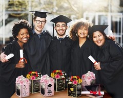 12 Pack Graduation Table Centerpieces | Congrats Grad Party Decor & Photo Props