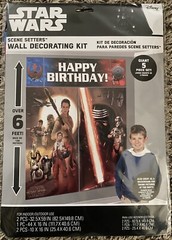 STAR WARS WALL BANNER DECORATING KIT (5pc) ~ Birthday Party Supplies