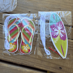 Hanging Banner Aloha Hawaiian Flip Flops Surfboards Beach Party Decorations