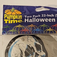 String Of Paper Bats/Set Of 2 Hanging Halloween Skeletons Vintage