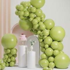 Green Balloons Different Sizes, Teender Green Balloons 18 12 10 5 Inches, Gre…