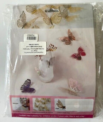 4 Packs of 12 3D BUTTERFLY DECORATIONS NEW SEALED 48 Butterflies PARTY TIME Art