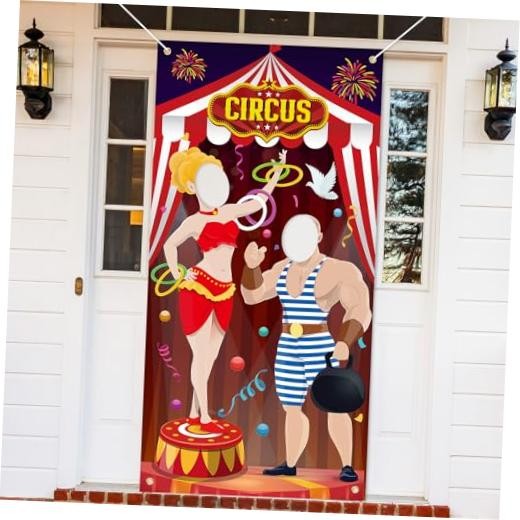 Carnival Tent Decorations Ticket photo booth props backdrop banner Theme Circus