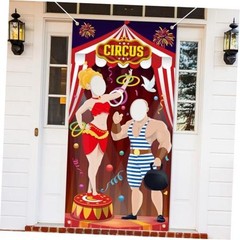 Carnival Tent Decorations Ticket photo booth props backdrop banner Theme Circus